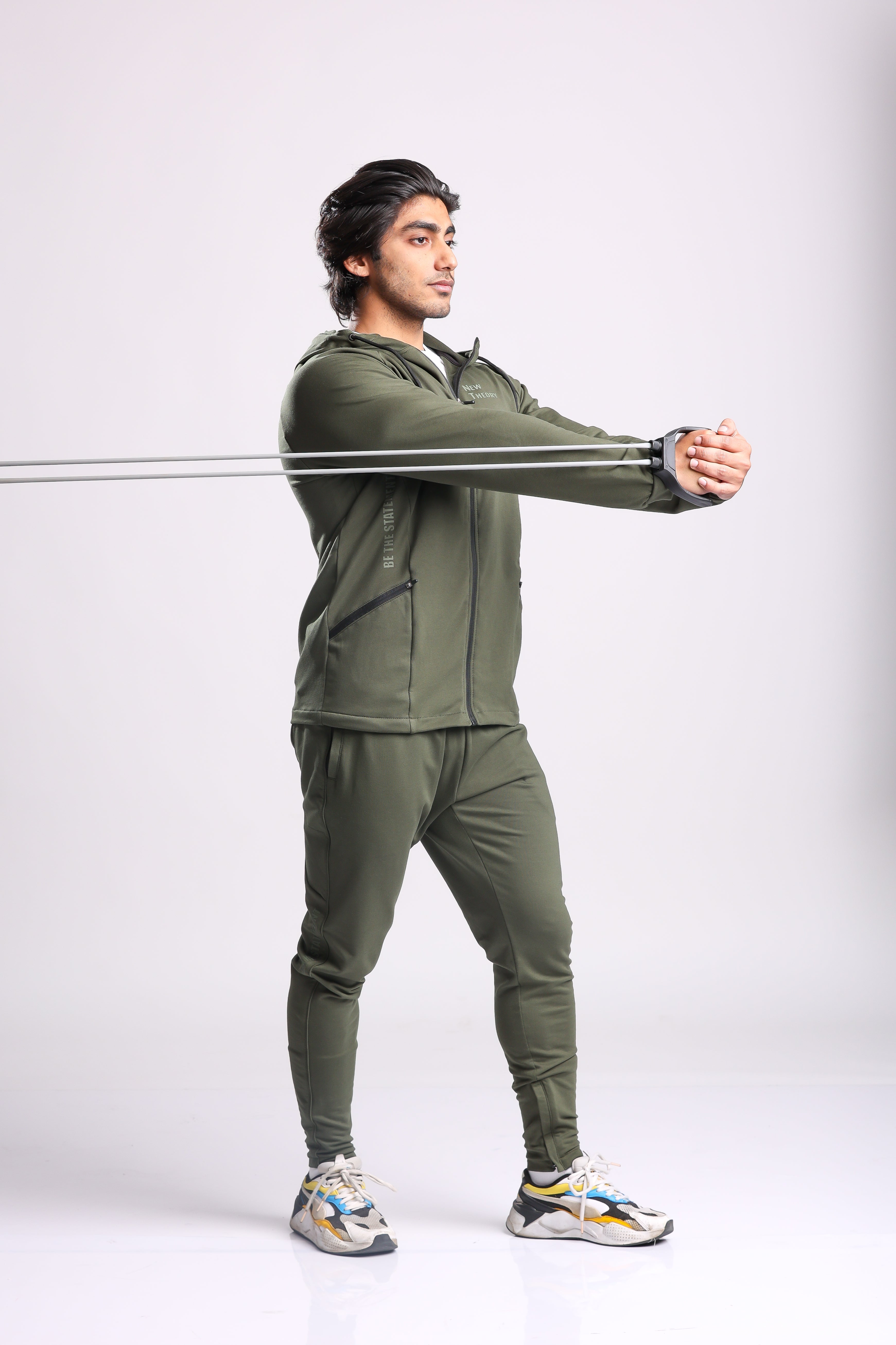 Athletic Training Tracksuit- Olive