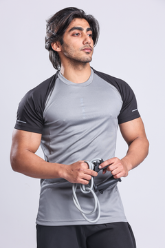 Active Two-tone T-shirt - Grey/Black
